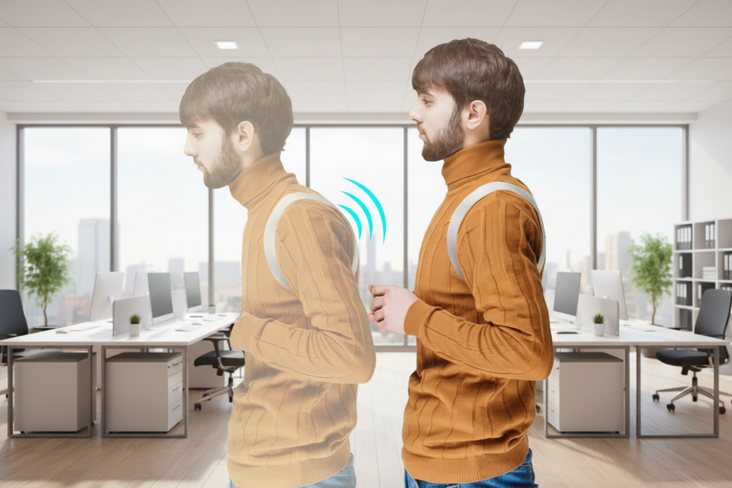 Corrector de Postura Smart con sensor de vibración